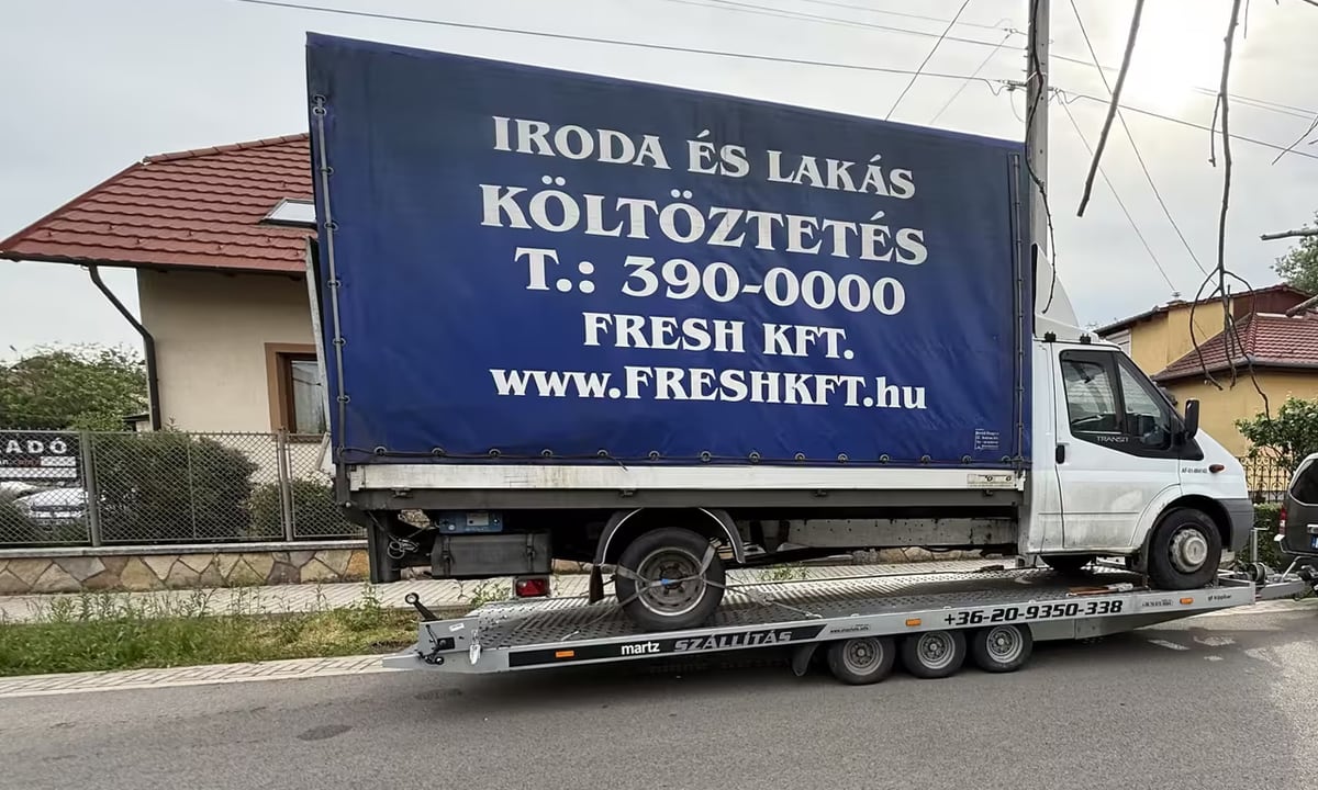 teherautó mentés és szállítás rendszám nélkül